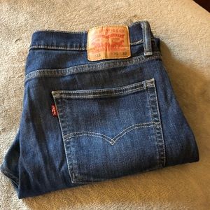 Men’s dark blue Levi’s 513 slim straight leg 36x30